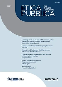 Etica Pubblica 1/2021 – Studi su legalità e partecipazione