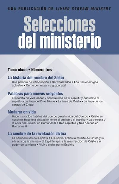 Selecciones del ministerio, t. 5, núm. 3
