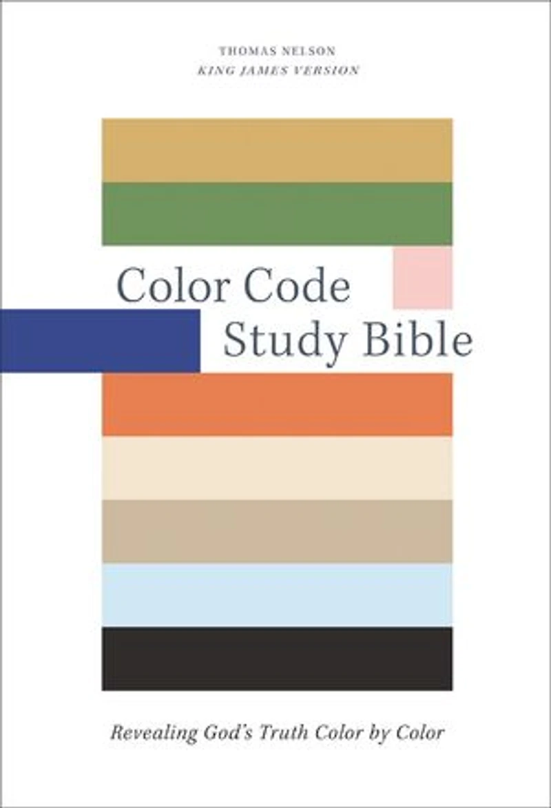 Color Code Study Bible, Revealing God's Truth by (KJV, Hardcover, Red Letter)