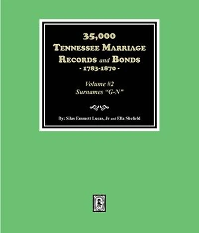 35,000 Tennessee Marriage Records and Bonds
