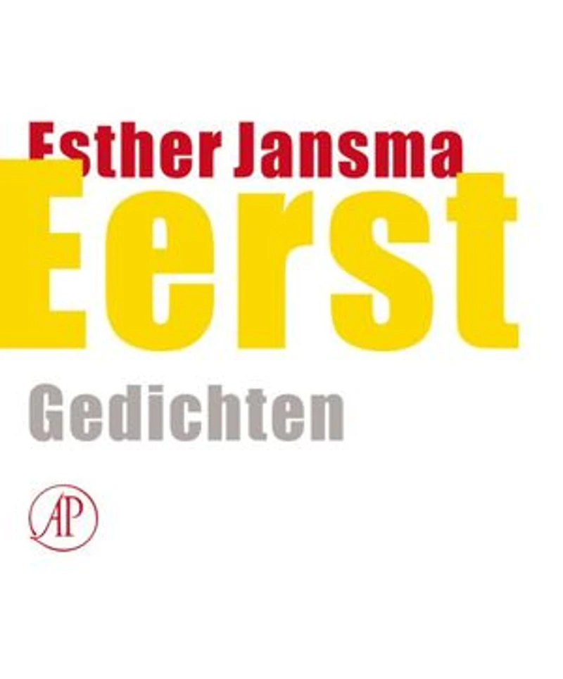 Eerst: gedichten