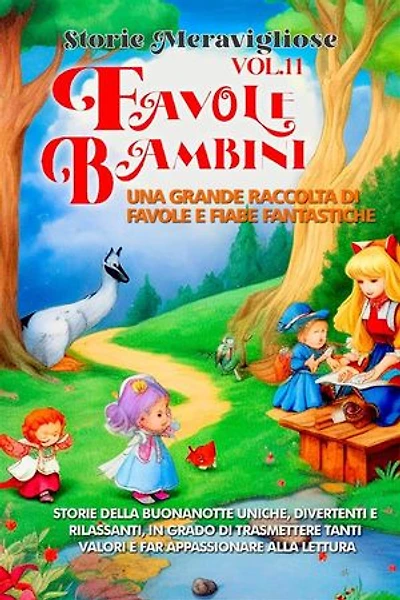 Favole per Bambini Una grande raccolta di favole e fiabe fantastiche. (Vol.11): Storie della buonanotte uniche, divertenti e rilassanti, in grado di trasmettere tanti valori e far appassionare alla lettura