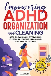 Empowering ADHD Organization And Cleaning: Stop Drowning in Overwhelm: The 28-Day Workbook for a Clutter-Free Home, Clear Mind, and Productive Life