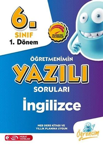 6. Sınıf 1. Dönem İngilizce Öğretmenimin Yazılı Sorular