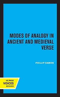 Modes Of Analogy Ancient And Medieval Verse