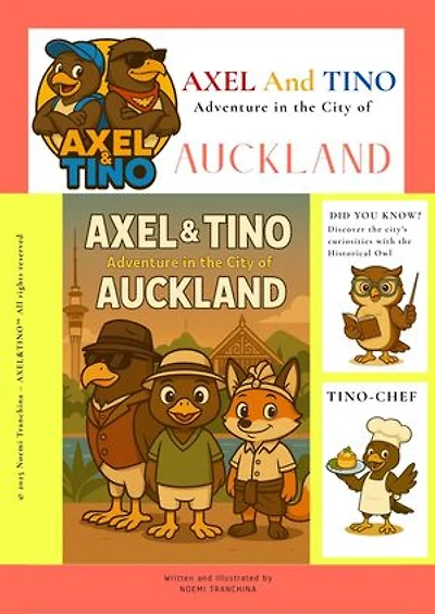 AXEL&TINO Adventure in the city of Auckland: Educational travel kid ebooks, 7-12