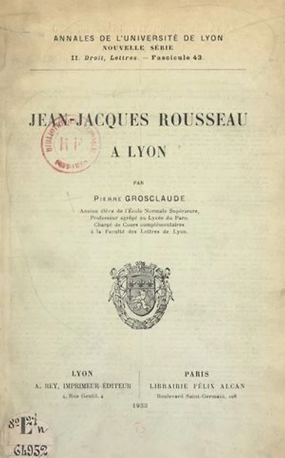 Jean-Jacques Rousseau à Lyon
