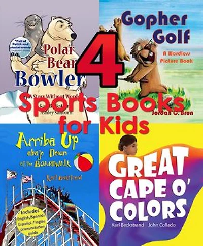 4 Sports Books for Kids: Illustrated for Beginning Readers: Sports Books for Kids, #1