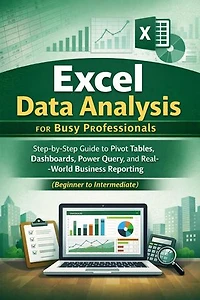 Excel Data Analysis for Busy Professionals: A Step-by-Step Guide to Pivot Tables, Dashboards, Power Query, and Real-World Business Reporting (Beginner to Intermediate)