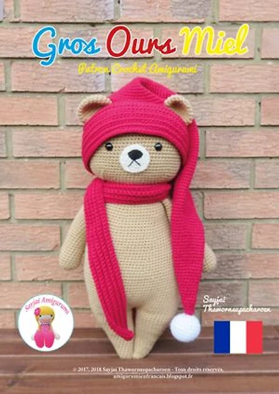 Gros Ours Miel: Patron Crochet Amigurumi