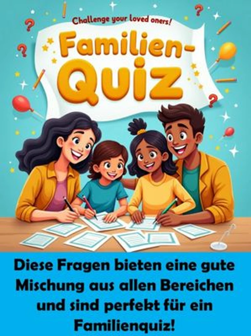 Familien-Quiz: Diese Fragen bieten eine gute Mischung aus allen Bereichen und sind perfekt für ein Familienquiz!