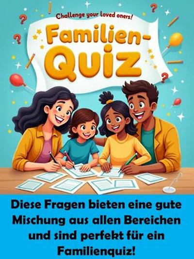 Familien-Quiz: Diese Fragen bieten eine gute Mischung aus allen Bereichen und sind perfekt für ein Familienquiz!