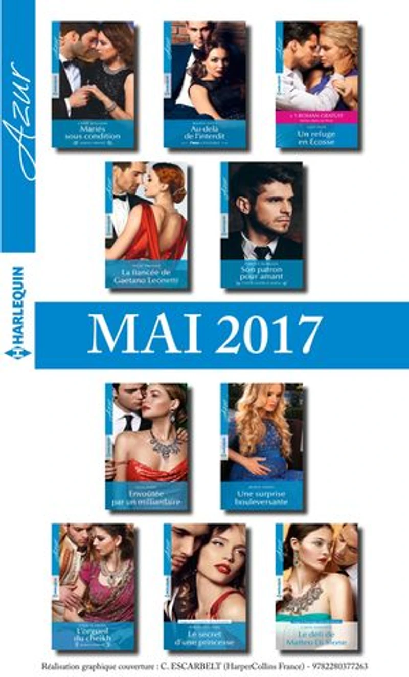 10 romans Azur + 1 gratuit (n°3825 à 3834 - Mai 2017)