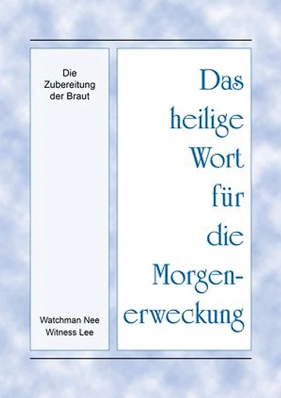 Die Zubereitung der Braut