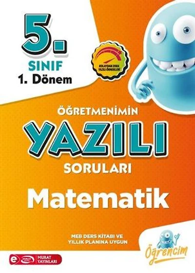 5. Sınıf 1. Dönem Matematik Öğretmenimin Yazılı Sorular