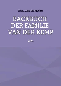 Backbuch der Familie van der Kemp