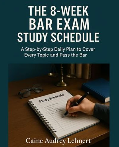 8-week bar exam study schedule: A Step-by-Step Daily Plan to Cover Every Topic and Pass the Bar