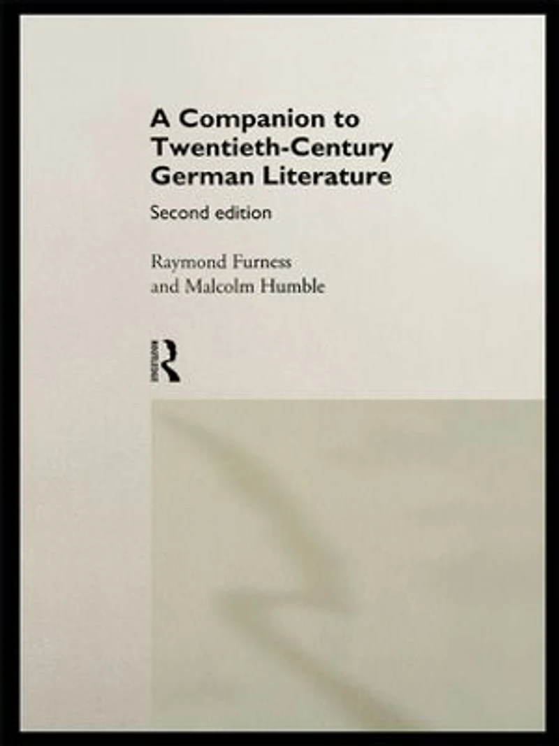 A Companion To Twentieth-century German Literature
