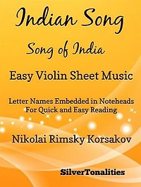 Indian Song Song of India Easy Violin Sheet Music