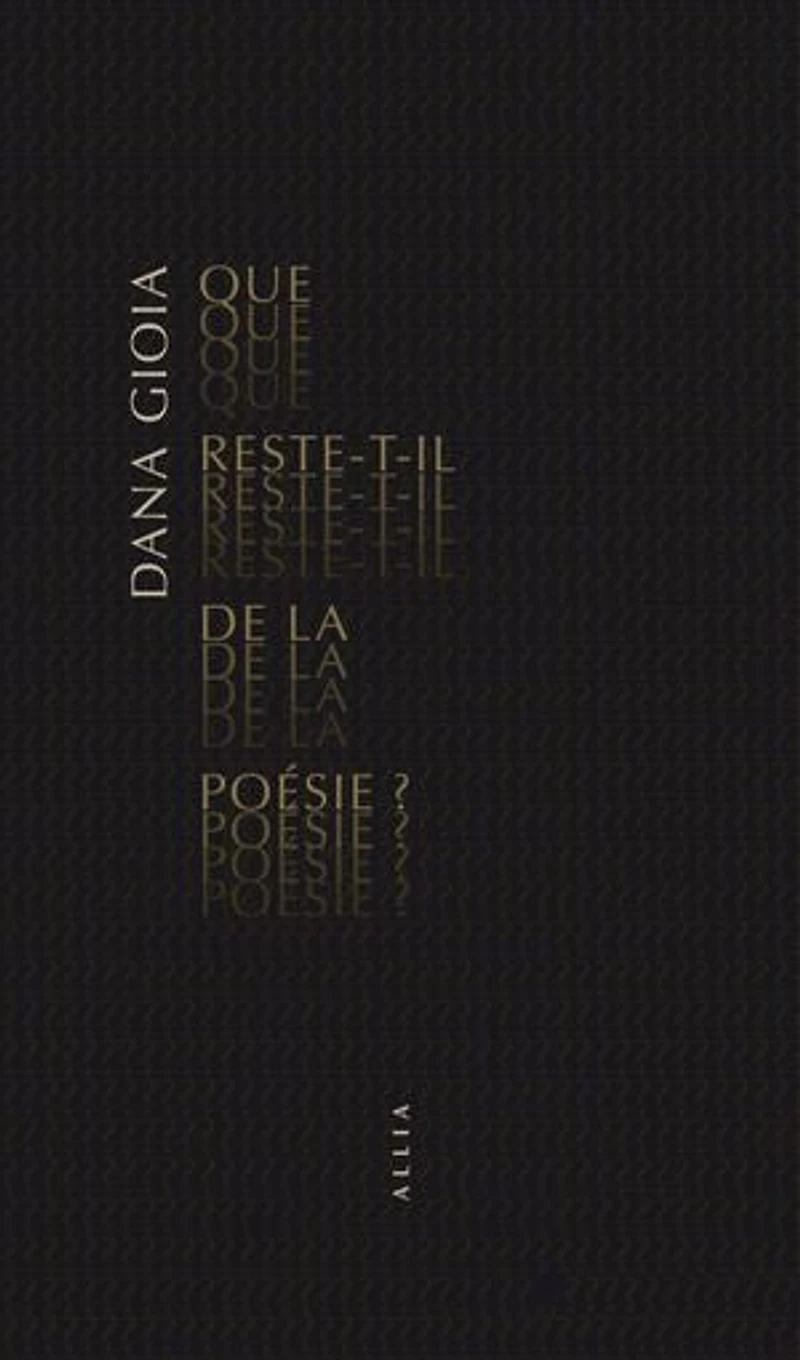 Que reste-t-il de la poésie ?