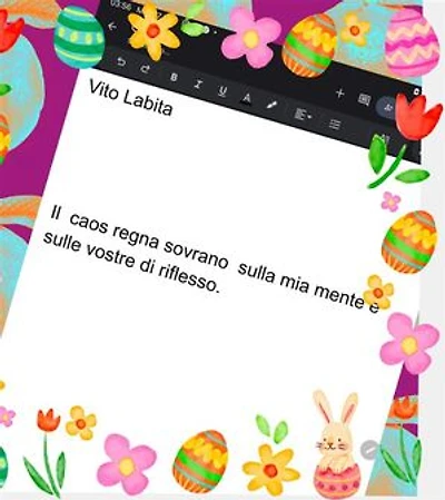 Il caos regna sovrano sulla mia mente e sulle vostre di riflesso