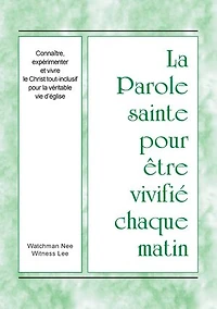 Connaître, expérimenter et vivre le Christ tout-inclusif pour la véritable vie d’église