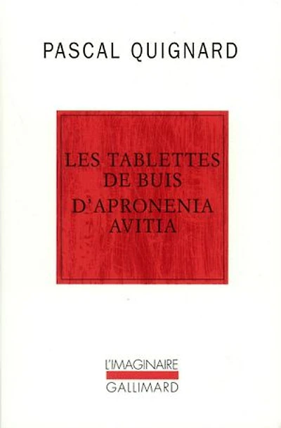 Les tablettes de buis d'Apronenia Avitia