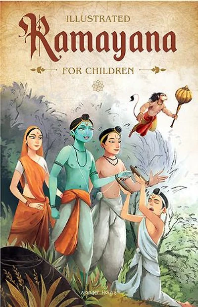 Illustrated Ramayana For Children (Black and White)