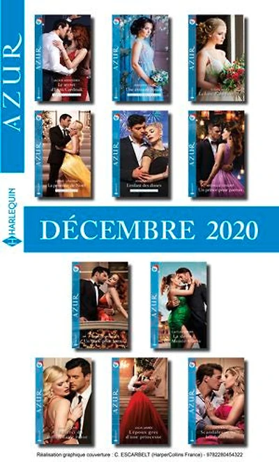Pack mensuel Azur : 11 romans + 1 gratuit (Décembre 2020)