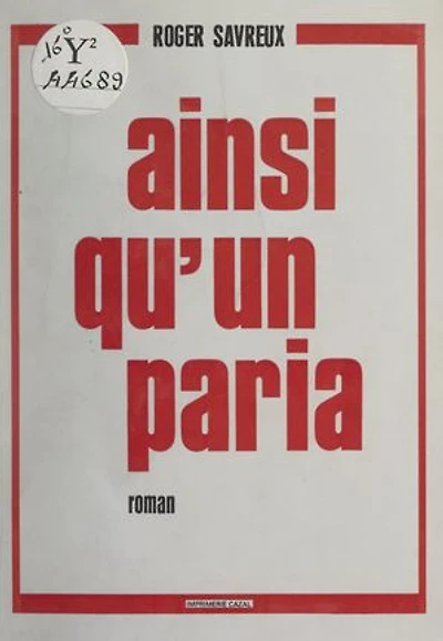 Ainsi qu'un paria