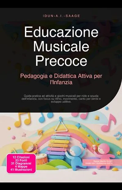 Educazione Musicale Precoce: Pedagogia e Didattica Attiva per l'Infanzia: Guida pratica ad attività e giochi musicali per nido e scuola dell'infanzia, con focus su ritmo, movimento, canto per bimbi e sviluppo uditivo.