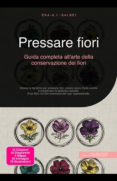 Pressare fiori: Guida completa all'arte della conservazione dei fiori: Impara le tecniche per pressare fiori, creare opere d'arte uniche e conservare la bellezza naturale. Il tuo libro sui fiori essenziali per ogni appassionato.