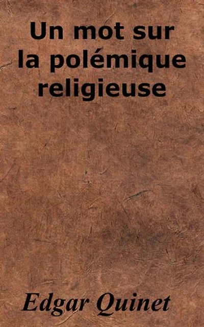Un mot sur la polémique religieuse