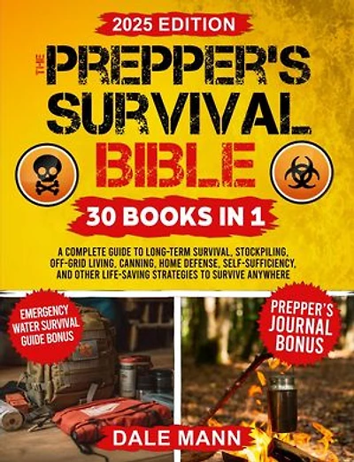 The Prepper’s Survival Bible: A Complete Guide to Long Term Survival, Stockpiling, Off-Grid Living, Canning, Home Defense, Self-Sufficiency and Life-Saving ... Anywhere