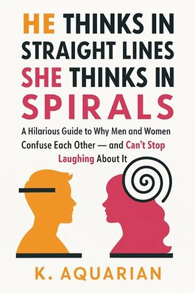 He Thinks in Straight Lines, She Thinks in Spirals