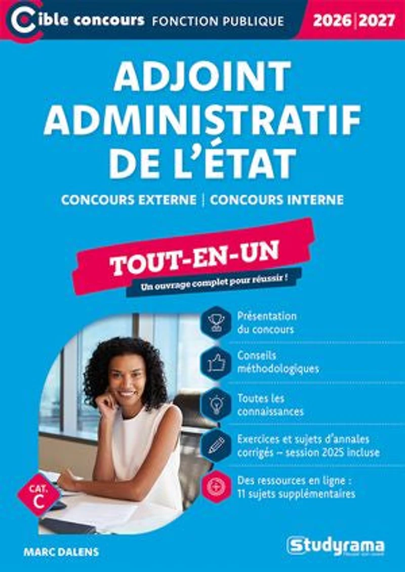 Adjoint administratif de l’État - Tout-en-un - Catégorie C – Concours 2026-2027