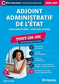 Adjoint administratif de l’État - Tout-en-un - Catégorie C – Concours 2026-2027