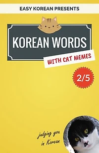 Korean Words with Cat Memes 2/5: Korean Vocabulary Flashcards for Beginners