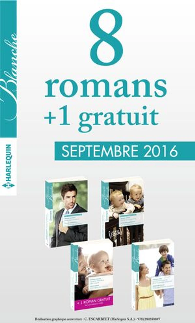 8 romans Blanche + 1 gratuit (n°1282 à 1285 - Septembre 2016)