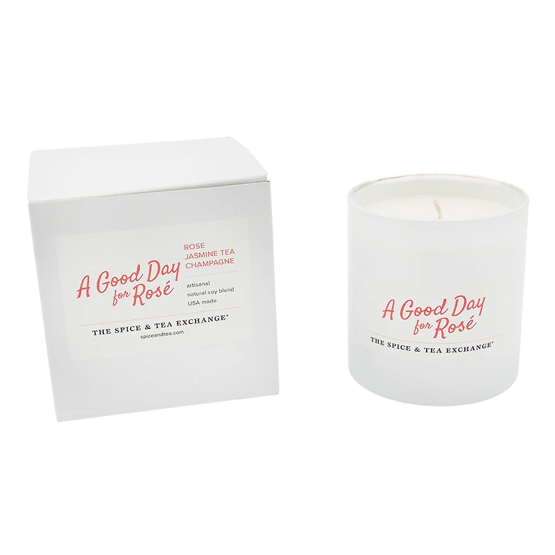 A Good Day for Rosé Candle