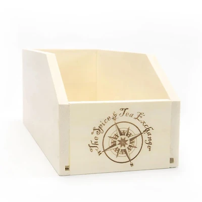 Branded Wood Storage Box