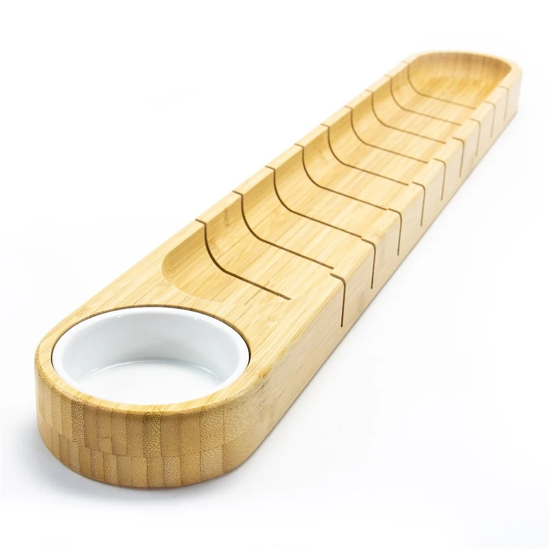 Bread Board with Ceramic Dip Bowl