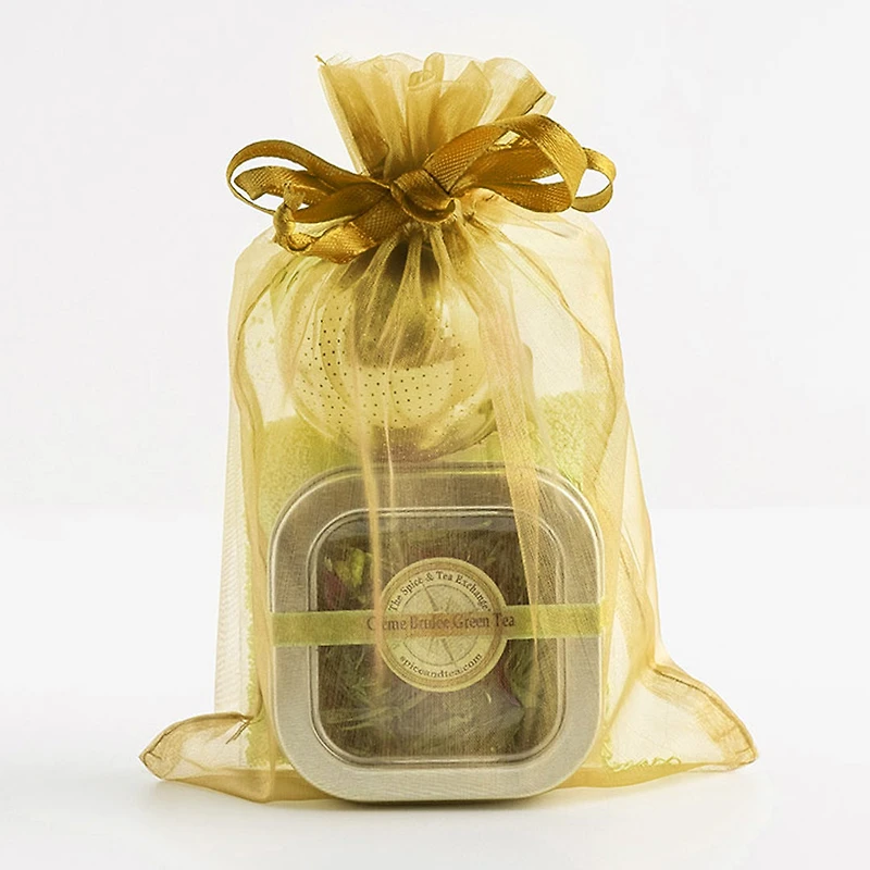 Creme Brulee Green Tea Tin with Infuser