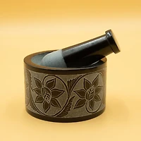 Dahlia Soapstone Mortar & Pestle