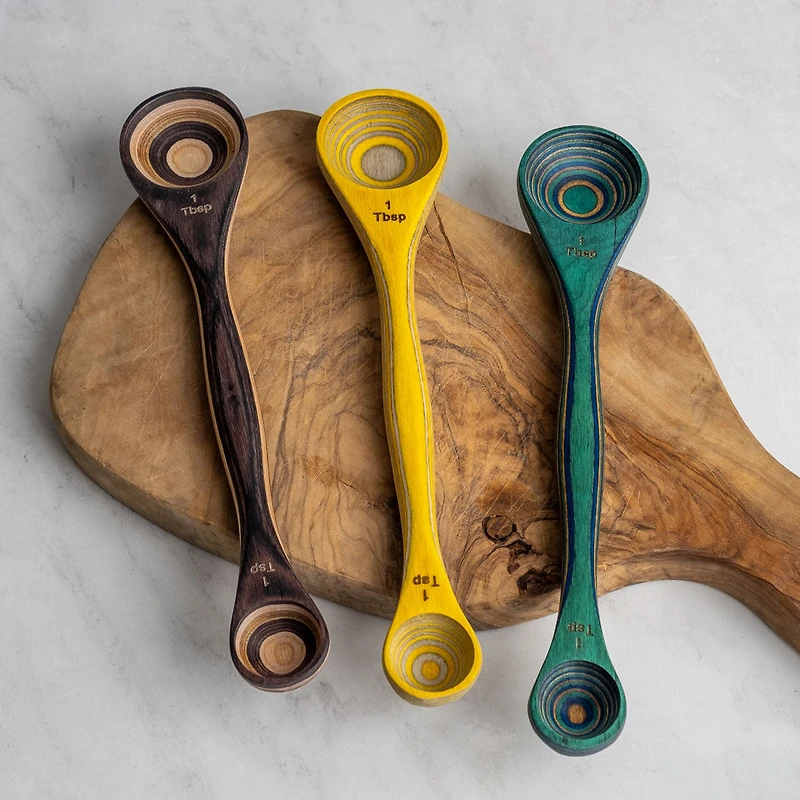 Double Ended Spoon (Navy, Peacock, Lemon, Natural)