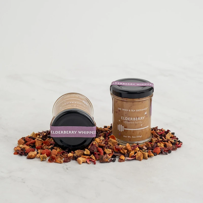 Elderberry Whipped Honey Jar