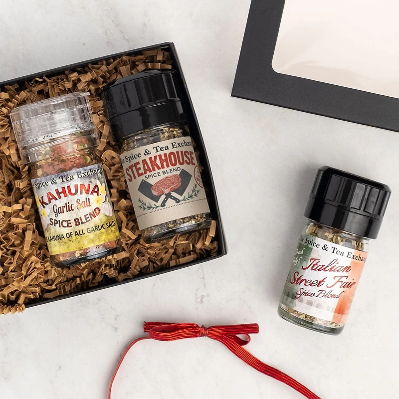 Foodie Favorites Mini Grinder Trio Gift Box