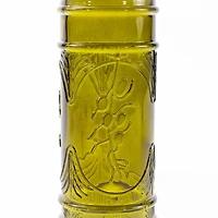 Olive Glass Oil Jar