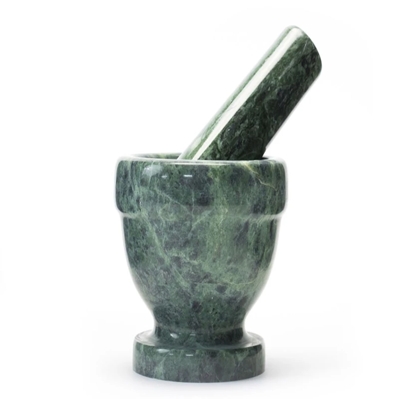 Green Mini Marble Mortar & Pestle