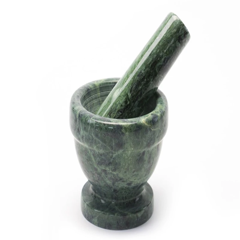 Green Mini Marble Mortar & Pestle